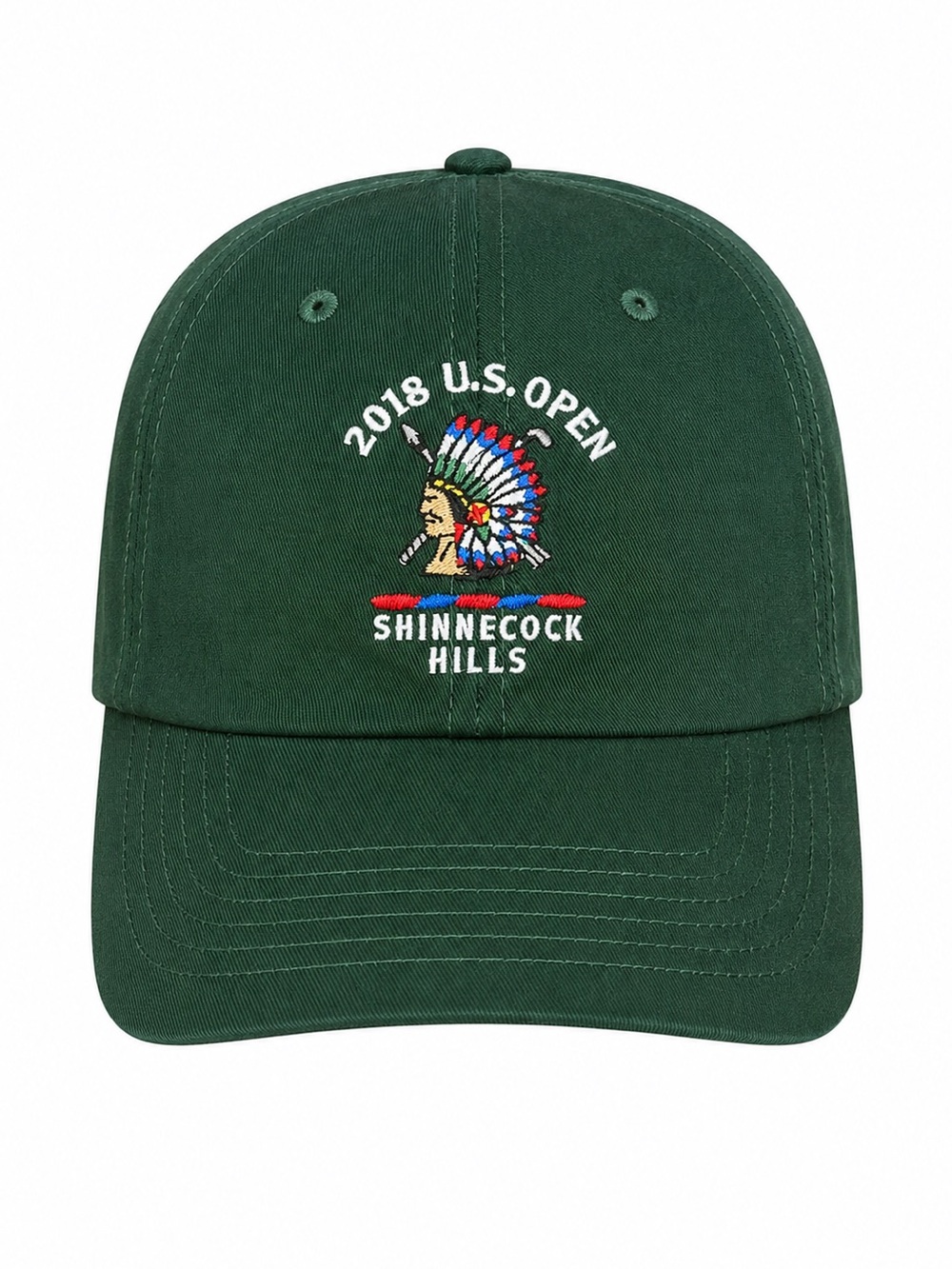 New 2018 US Open Shinnecock Hills USGA Member PGA Green Strapback Golf Hat Cap